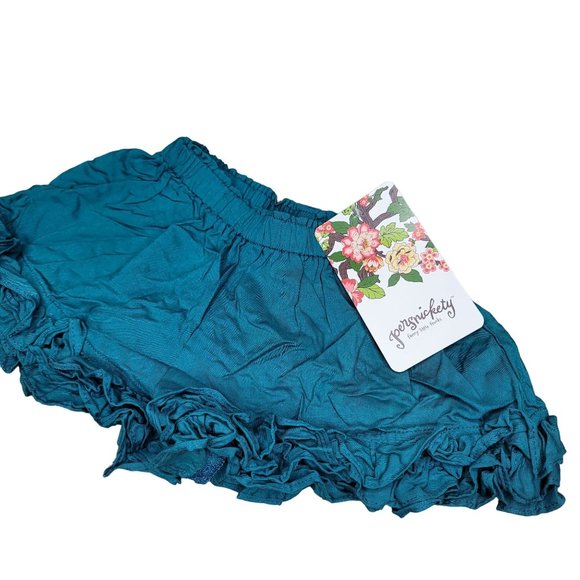 Persnickety NWT 100% cotton blue ruffle shorts photoshoot cute summer spring 4 - Picture 7 of 11